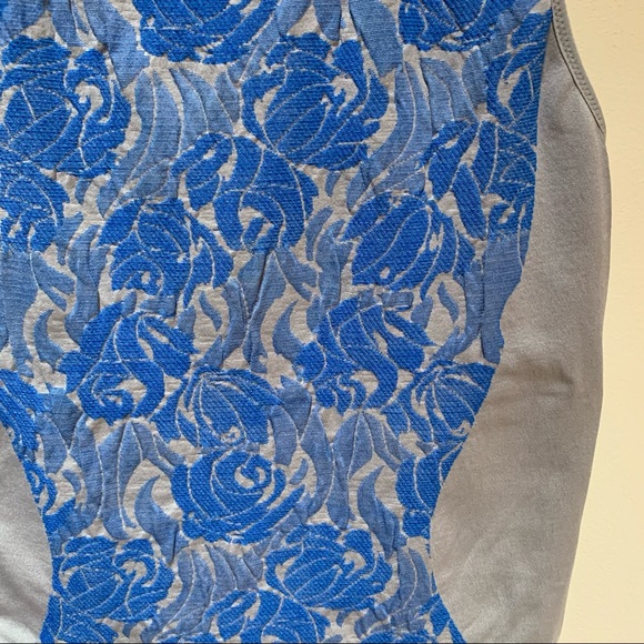 Adidas by Stella McCartney ~ Seamless Tank in Ice Gray and Blue - Picture 6 of 9